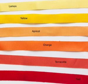 hat ribbon colours - yellow red