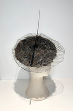 Polka Dot Feather Disc Hat (Ready to Ship)