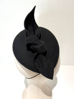 Black felt winter funeral mourning hat