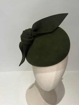 Felt Bow Teardrop Green