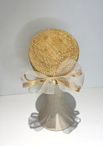 Natural Pillbox Hat