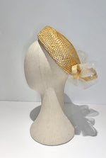 Natural Pillbox Hat