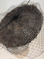 Polka Dot Feather Disc Hat (Ready to Ship)