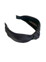 Black Knot Satin Headband