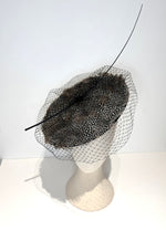 Polka Dot Feather Disc Hat (Ready to Ship)