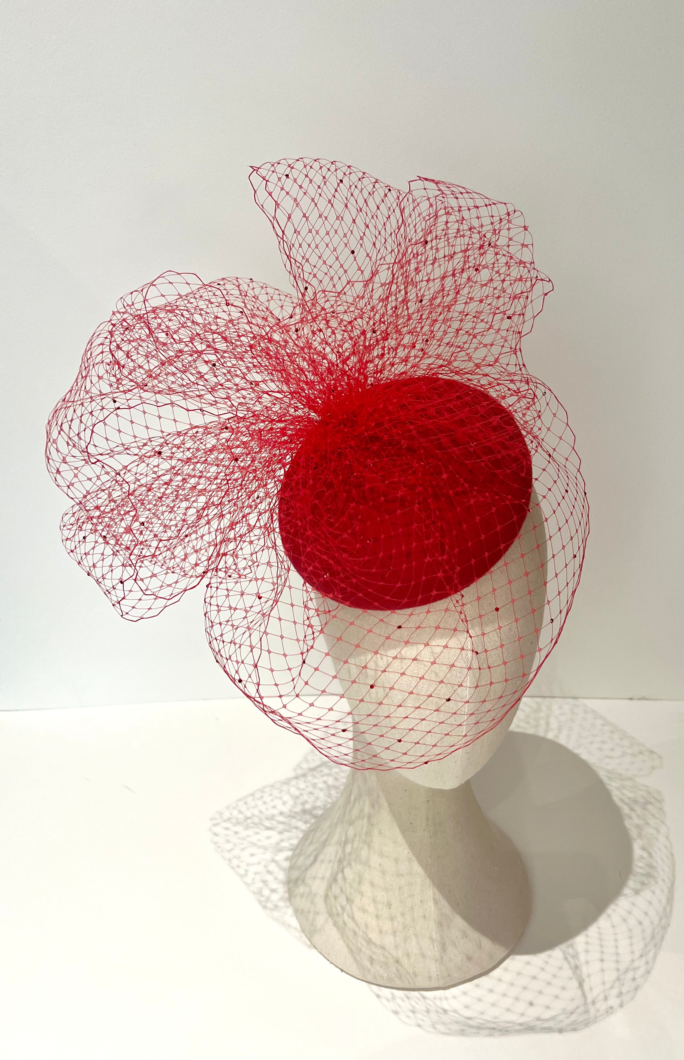 Veiled Button Hat