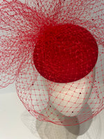 Veiled Button Hat