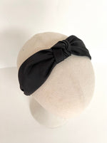 Black Knot Satin Headband