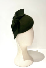 forest green fascinator felt cheltenham gold cup