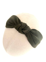 Khaki green knotted headband