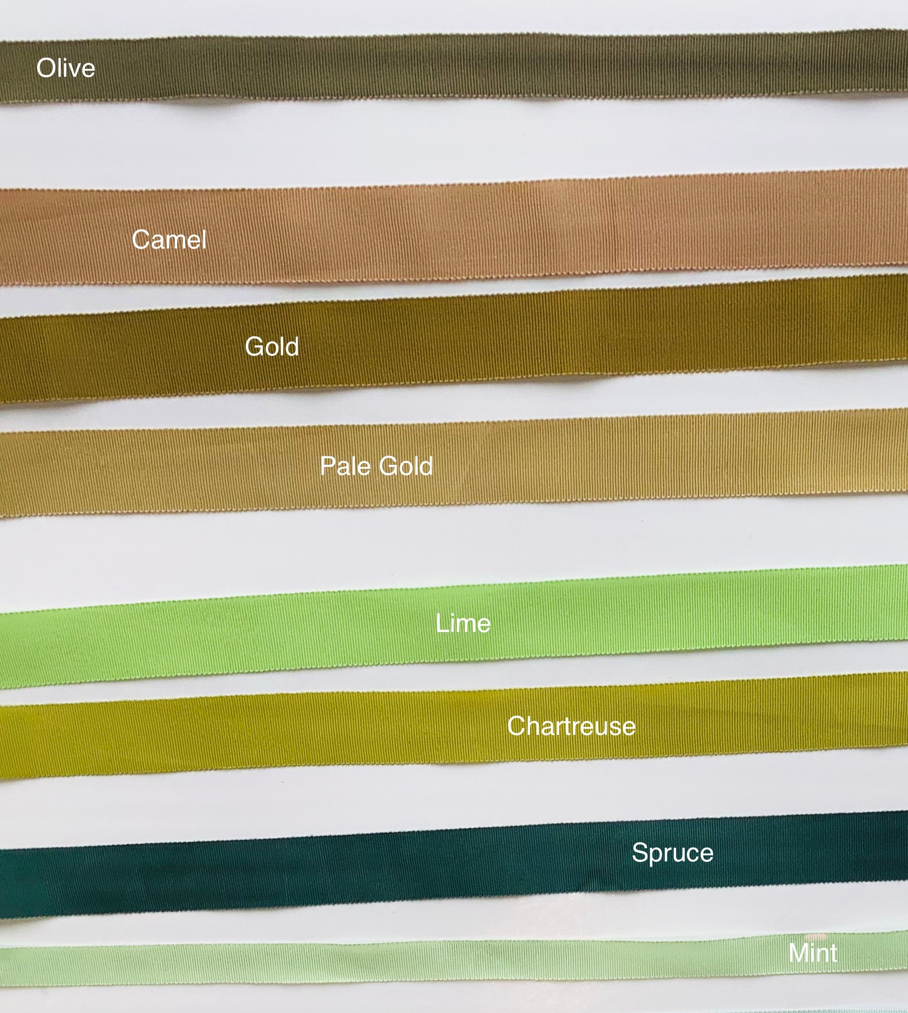 hat ribbon colours greens
