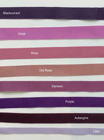 hat ribbon colours - purples