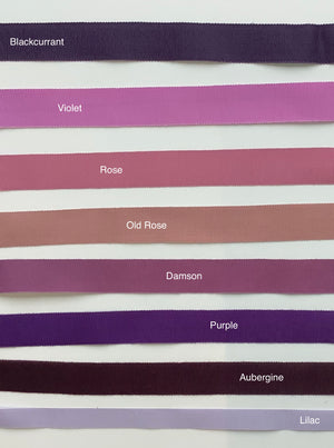 hat ribbon colours - purples