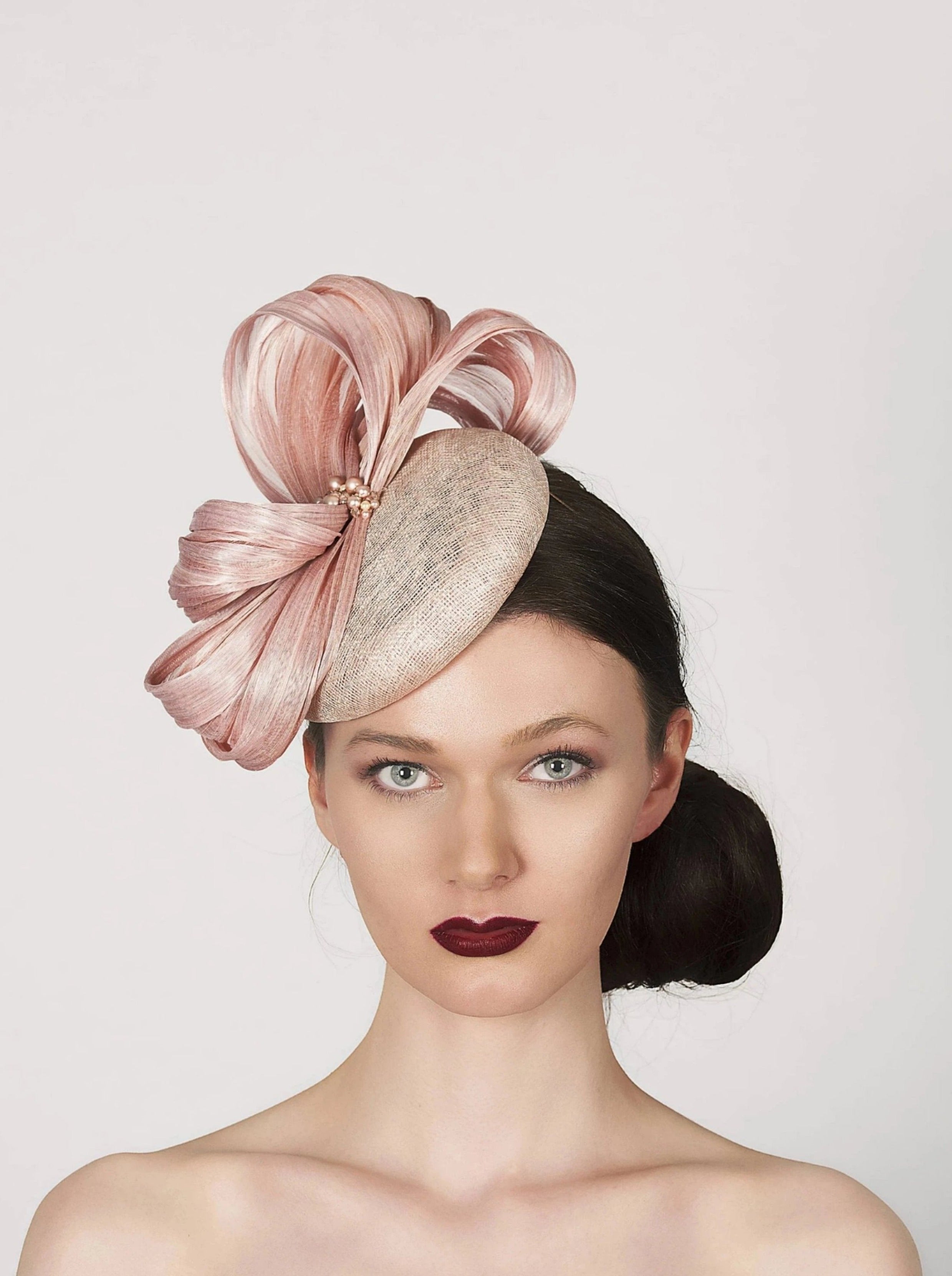 Pink wedding hats fascinators deals