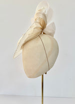 ivory wedding hat mother of the bride disc hat