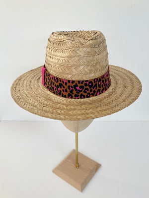 coconut straw braided sun hat with flat brim