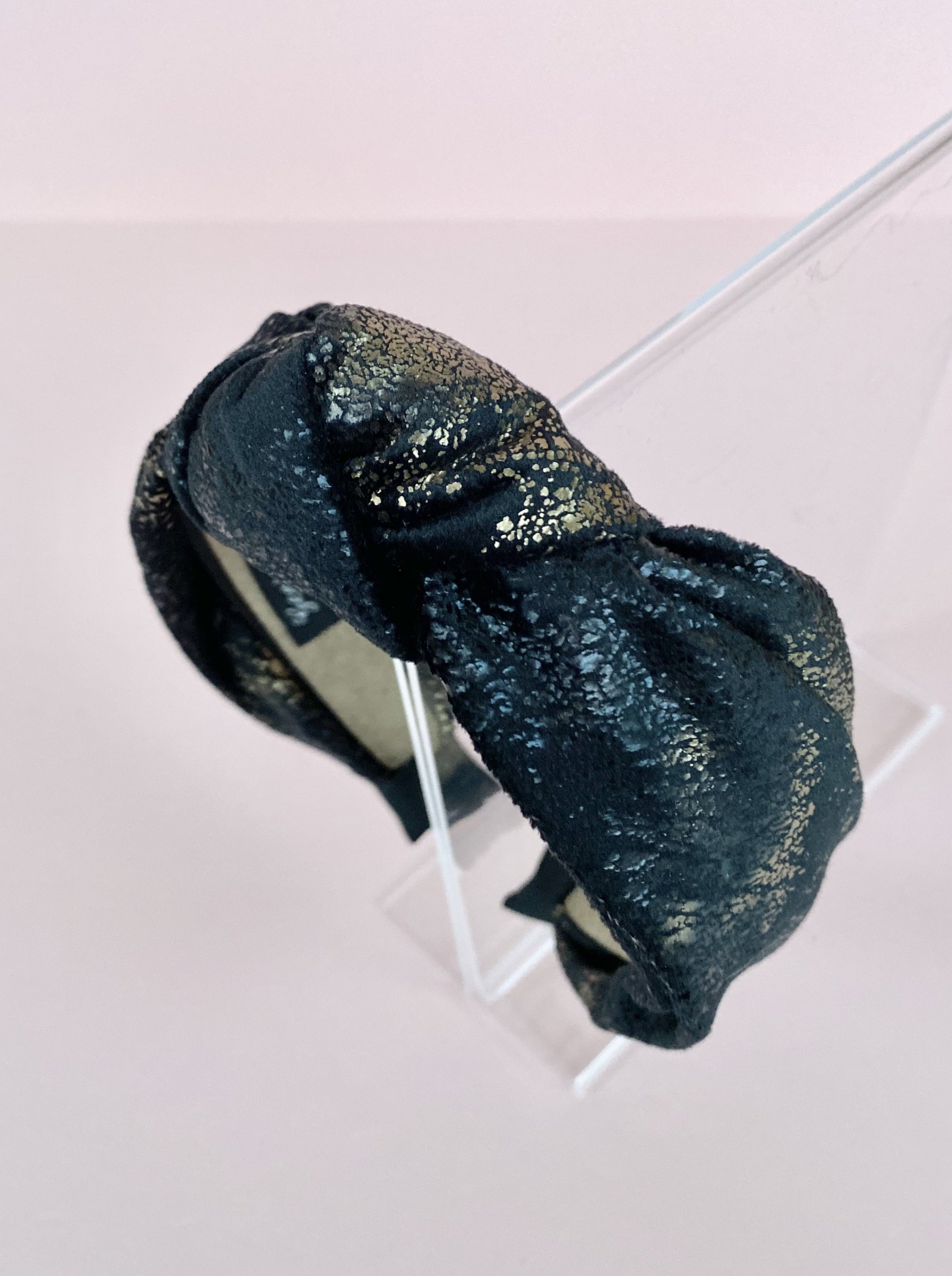 black and gold chunky headband