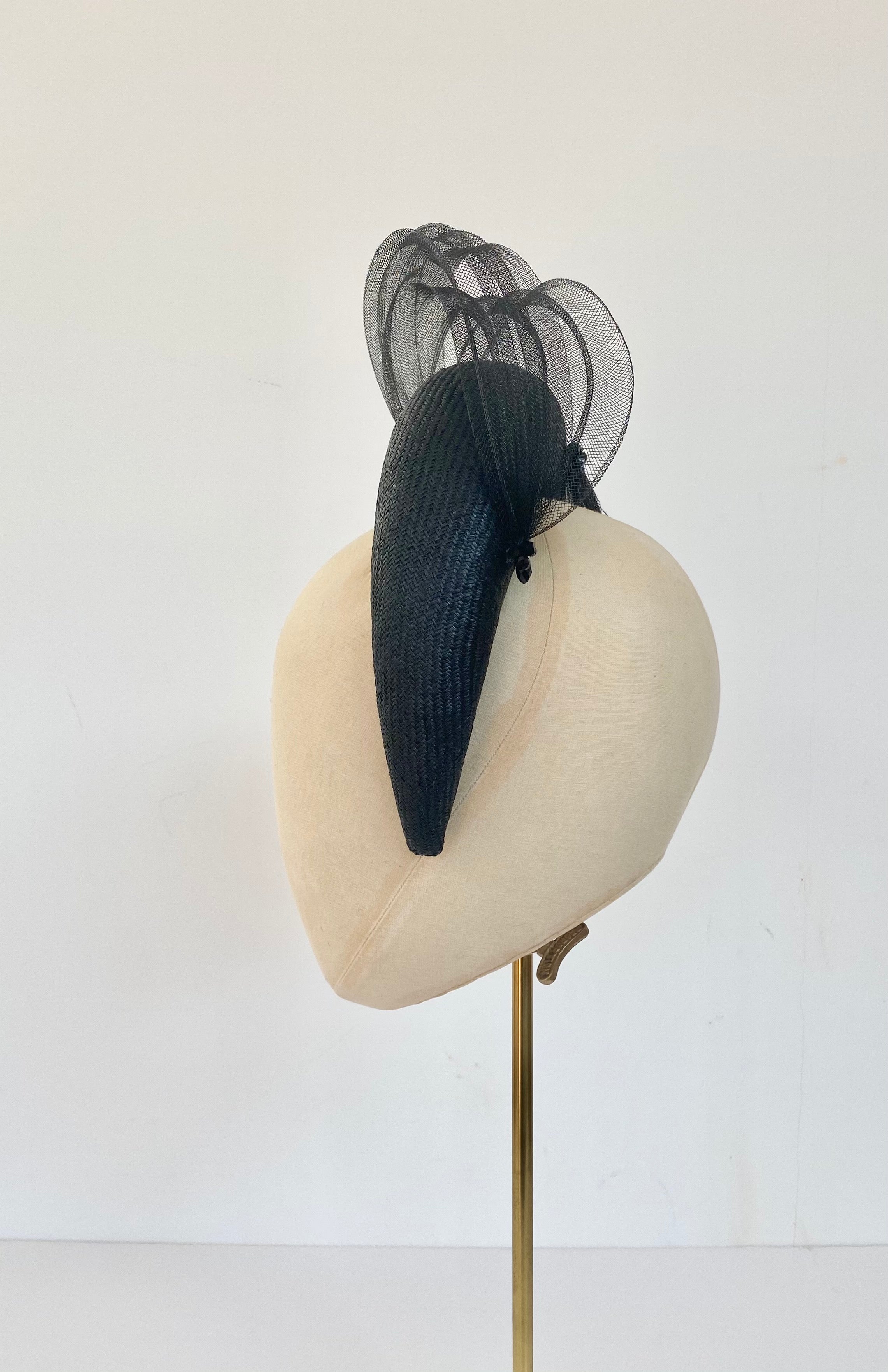 black padded halo crown headband